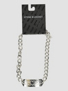 Stone and Locket Rhinestone Heart Kette