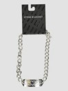 Stone and Locket Rhinestone Heart Kette