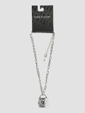 Stone and Locket Key To My Heart Necklace