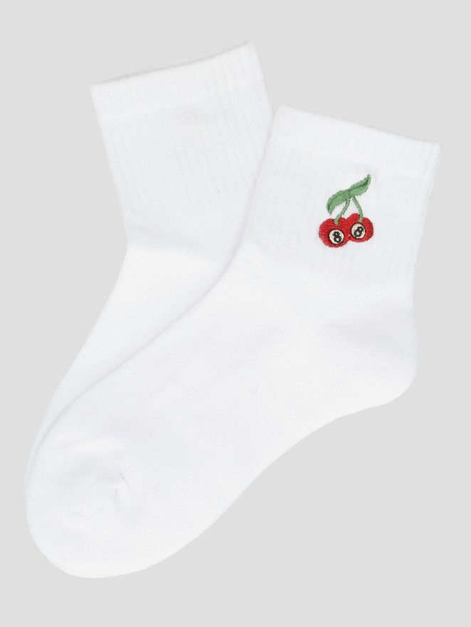 A.LAB Cherry Quarter Crew Socken