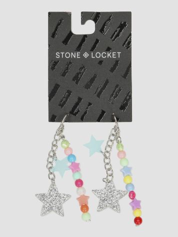 Stone and Locket Starstruck Earrings