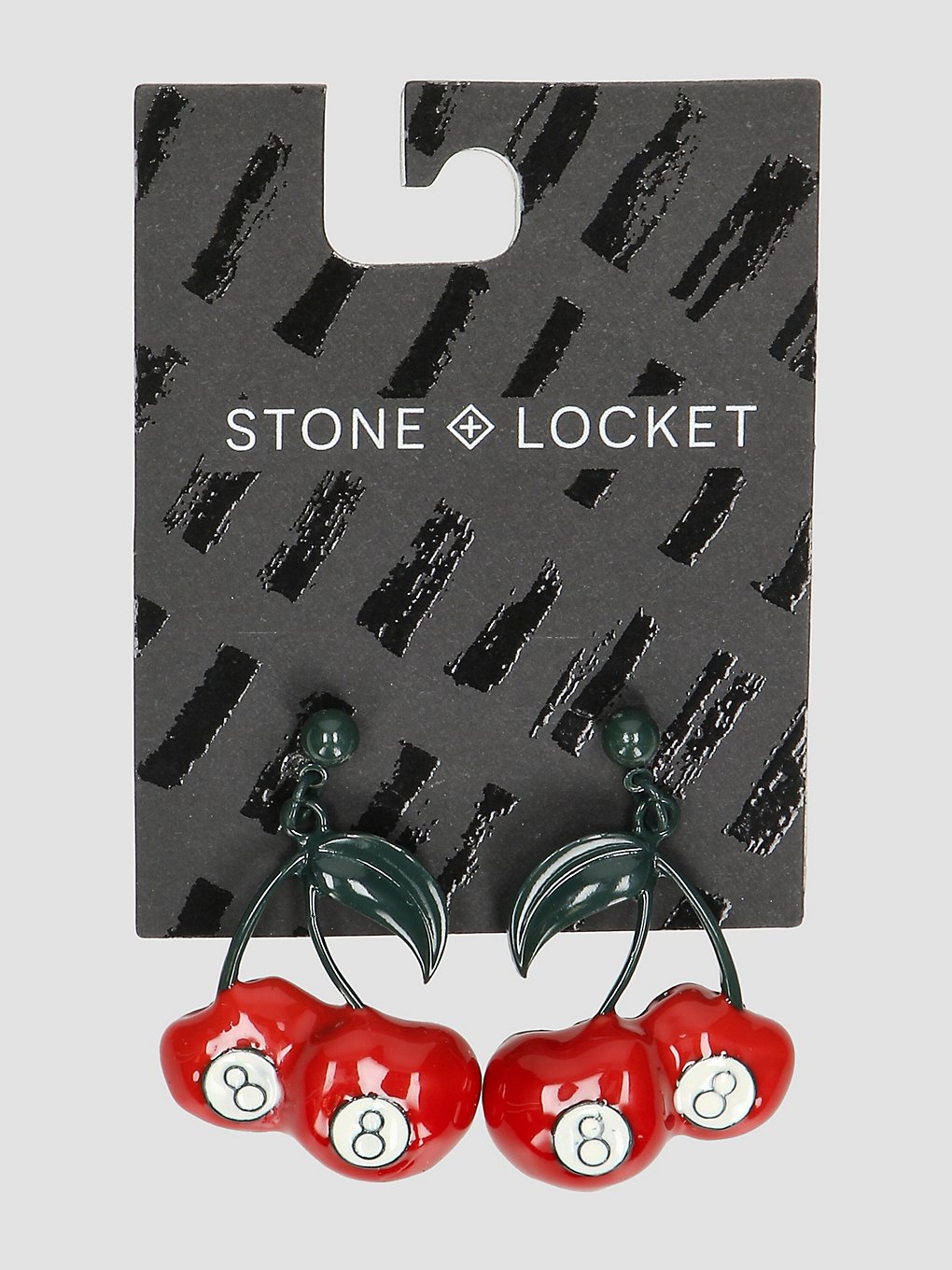 Stone and Locket Just 8 Cherries Earrings silver kaufen