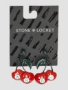 Stone and Locket Just 8 Cherries Earrings