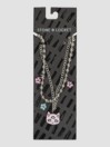 Stone and Locket Here Kitty Collana