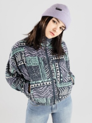 Quiksilver Uni Aop Polar Mikina s kapuc&iacute; na zip