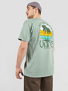 Sunset Dual Palm Vintage T-skjorte