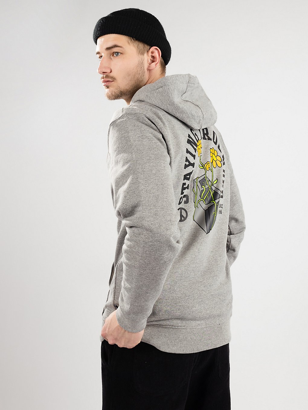 Vans Staying Grounded Hoodie cement heather kaufen
