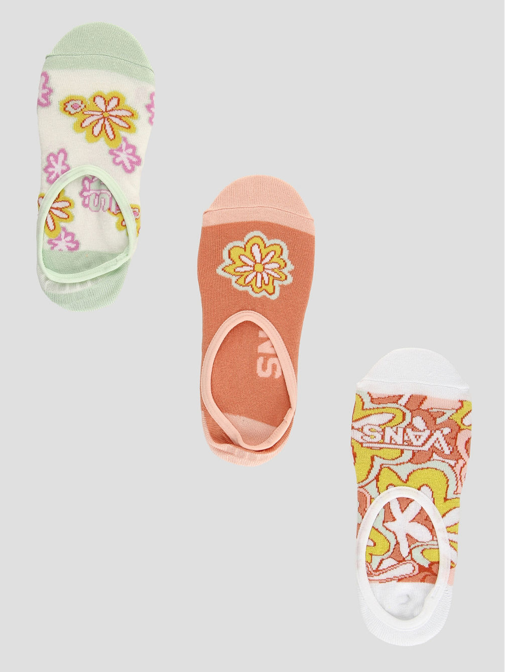 Psychedelic Floral Canoodle (6.5-10) Chaussettes