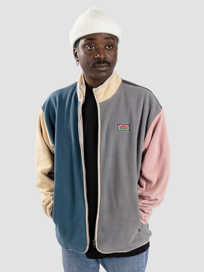HUF New Day Color Block Tech Fleece Zip Hoodie