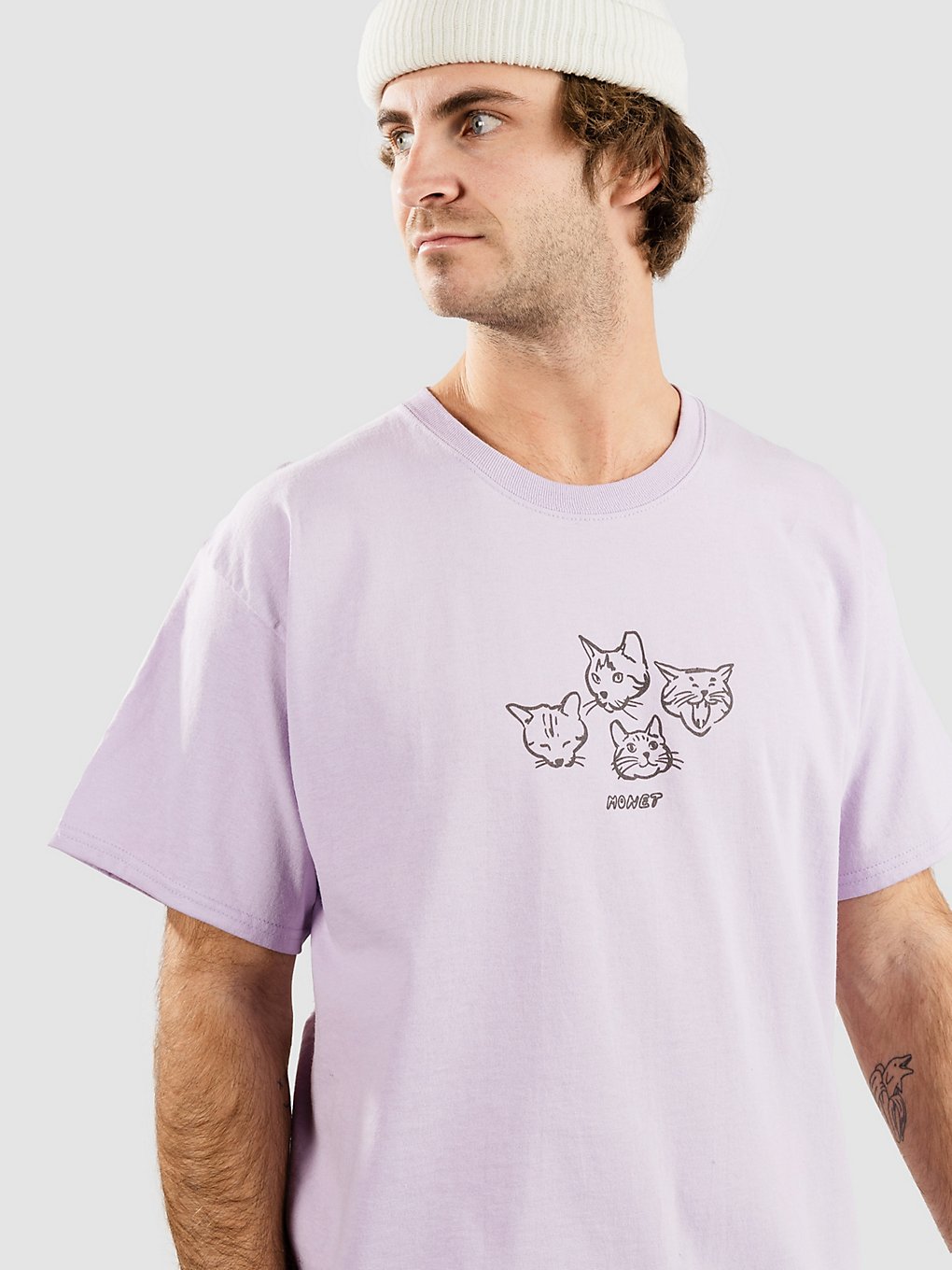 Monet Skateboards Meownet T-Shirt lavender kaufen