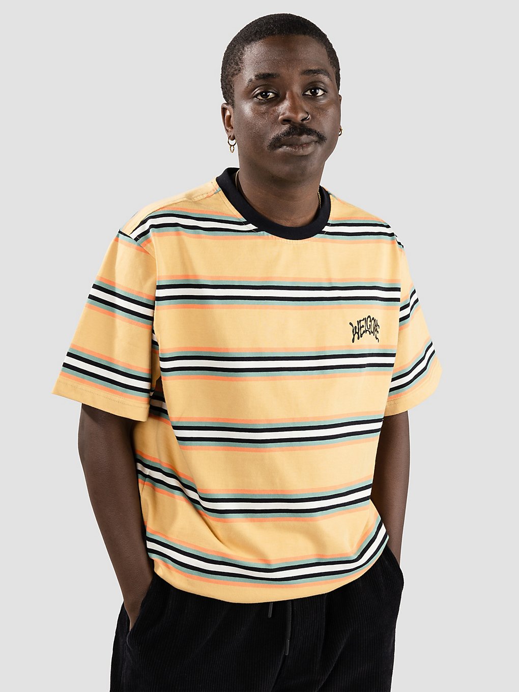Welcome Thelema Stripe Yarn Dyed T-Shirt wheat kaufen