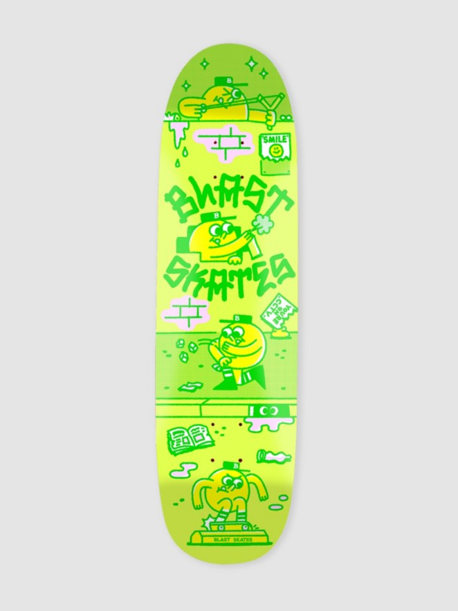 Blast Skates Wild in The Streets 8.5″ Shaped Skateboard Deck