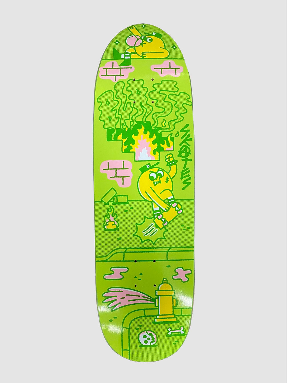 Wild in The Streets 9.25&amp;#034; Shaped Skateboard Deck