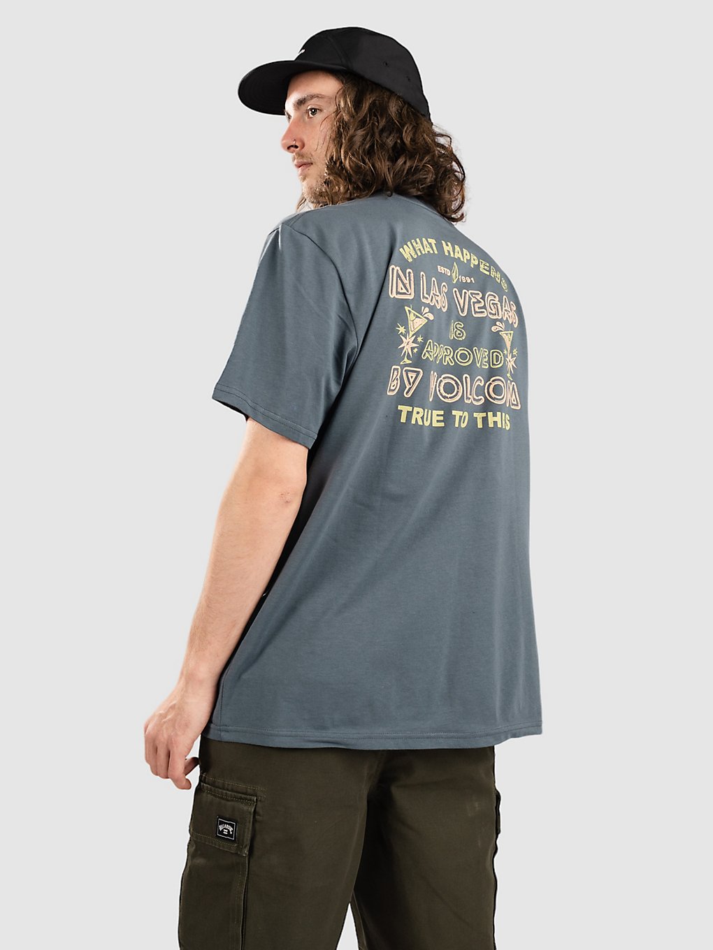 Volcom Vegas Happening Name Drop T-Shirt dark slate kaufen