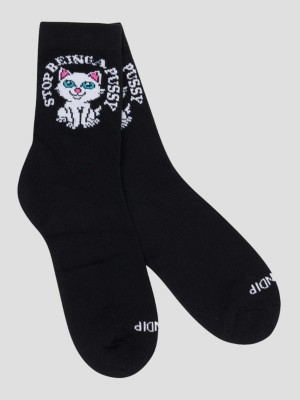 Stop Being A Pussy Mid Socks