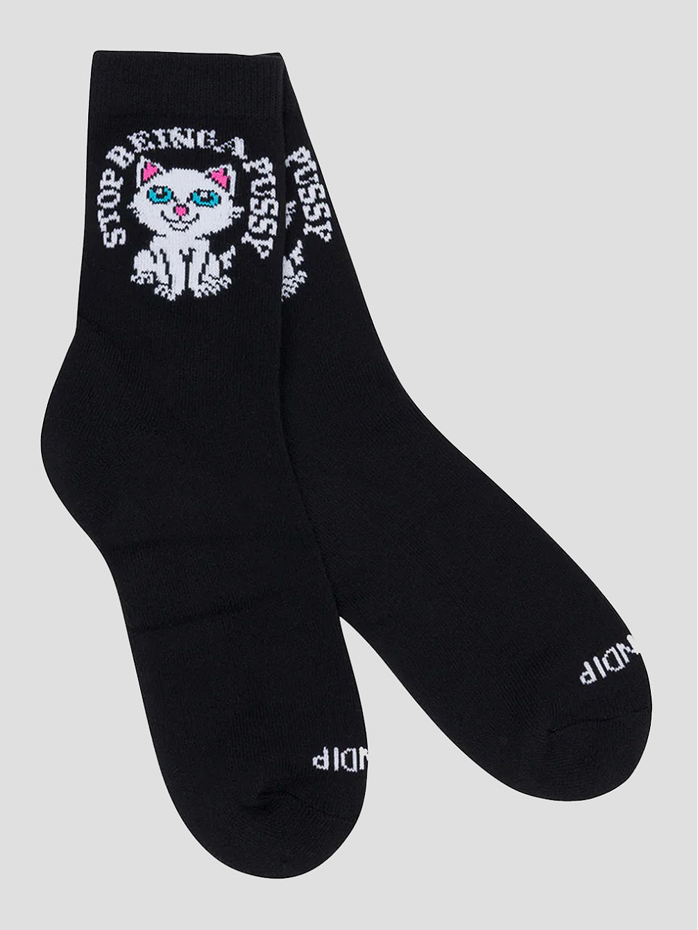 Stop Being A Pussy Mid Socks