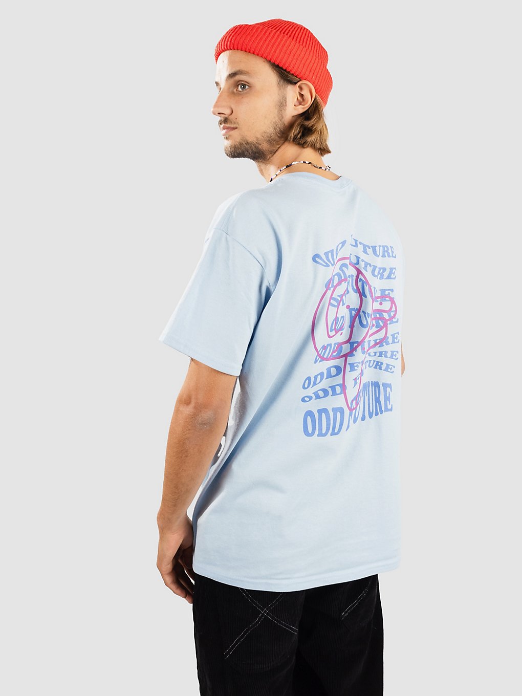 Odd Future Wavey Text T-Shirt blue kaufen