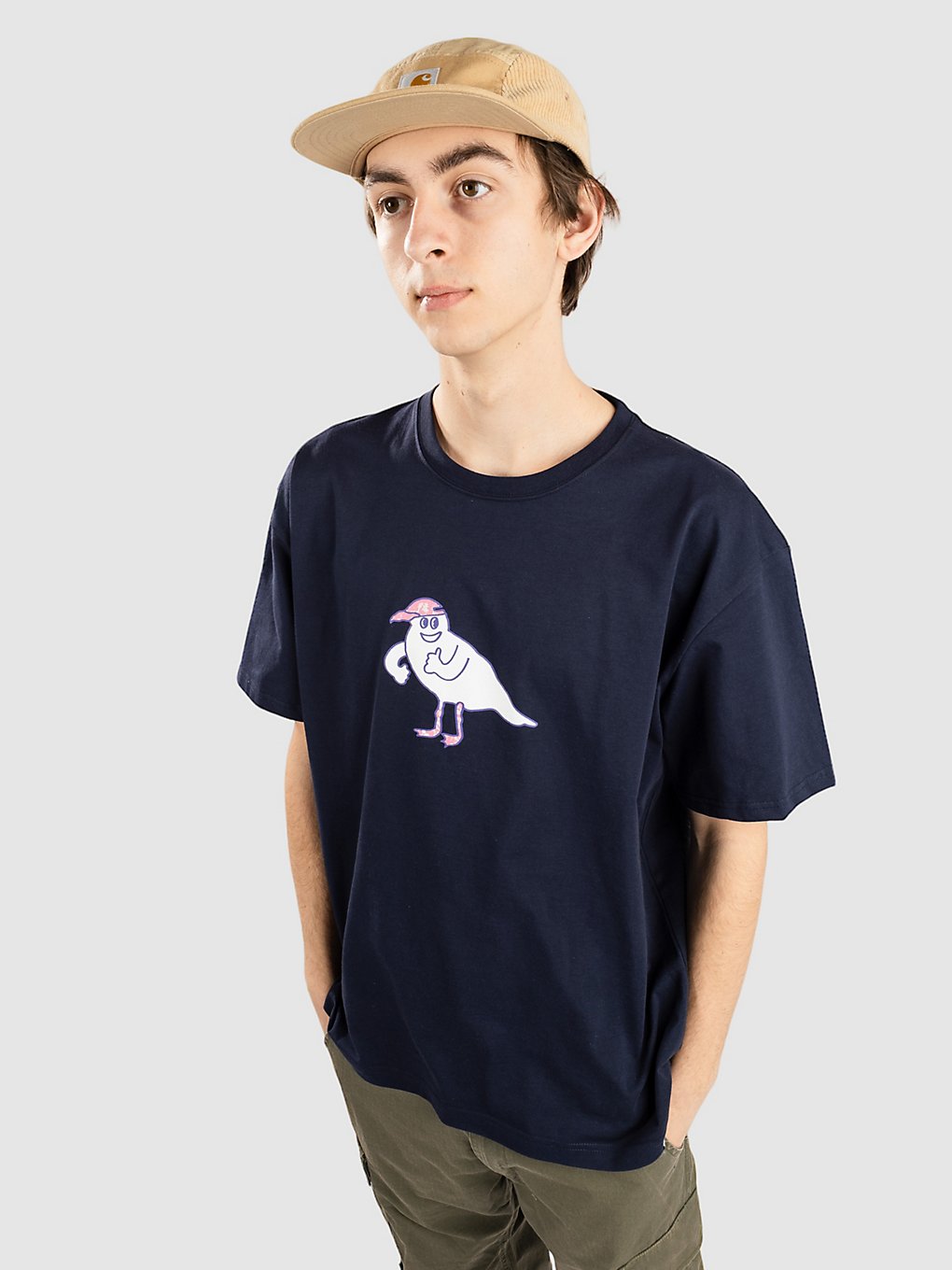 Cleptomanicx Gull Cap T-Shirt sky captain kaufen