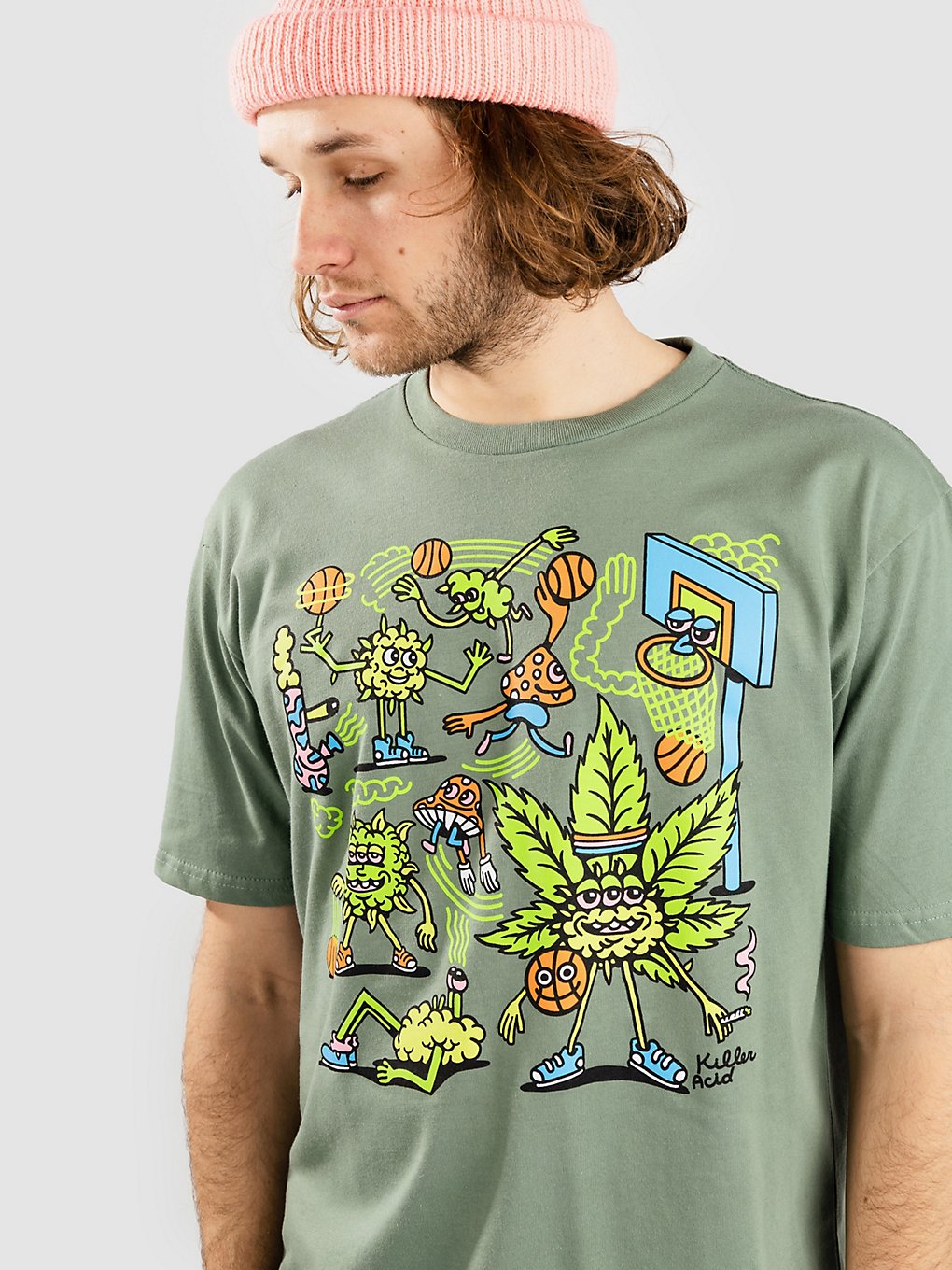 Killer Acid Ka Basketball T-Shirt sage green kaufen