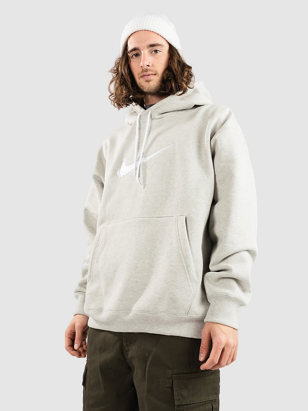 Nike SB Copyshop Swoosh Hoodie grey heather kaufen