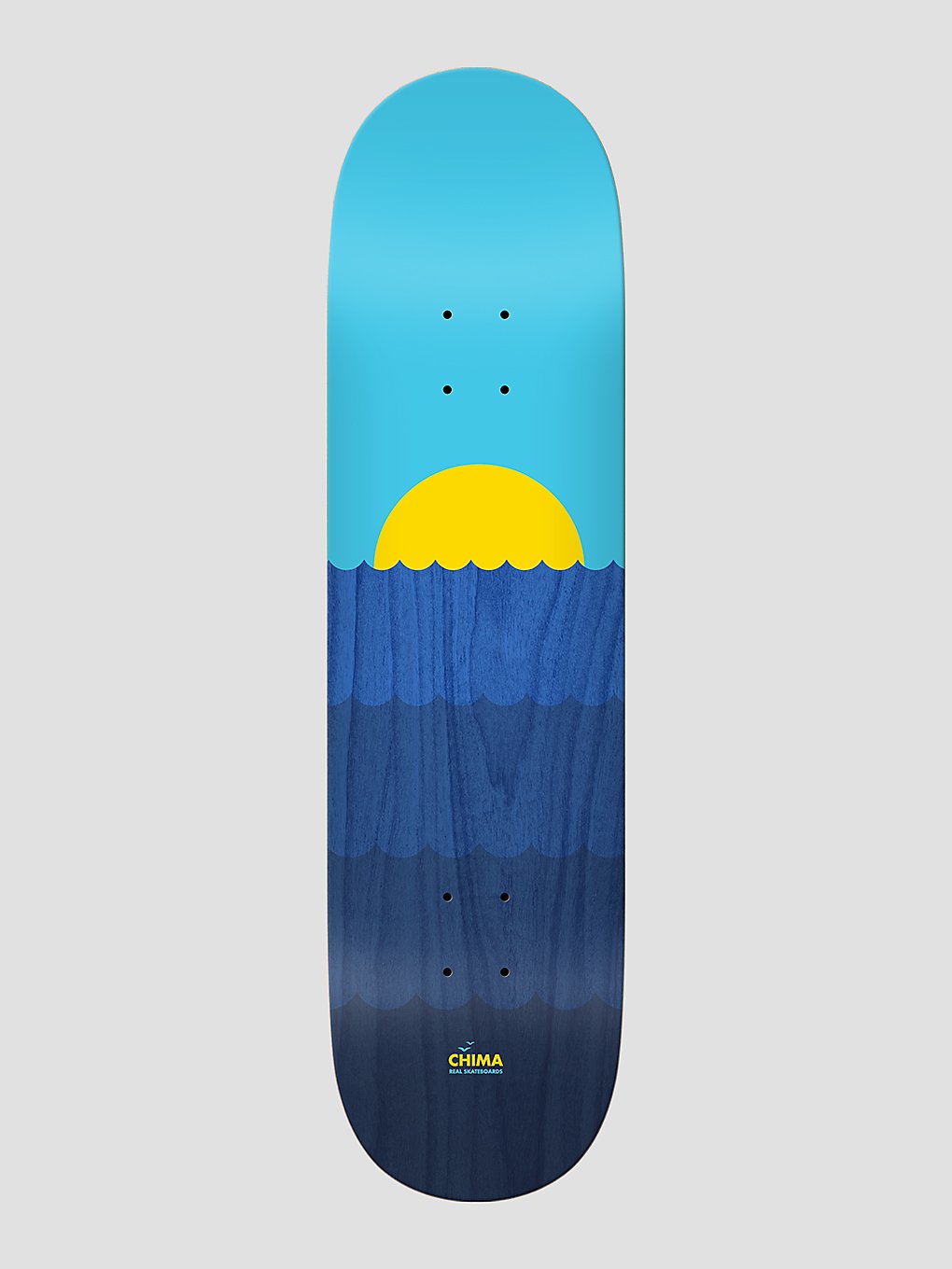Real Chima Waves 8.25" Skateboard Deck blue kaufen