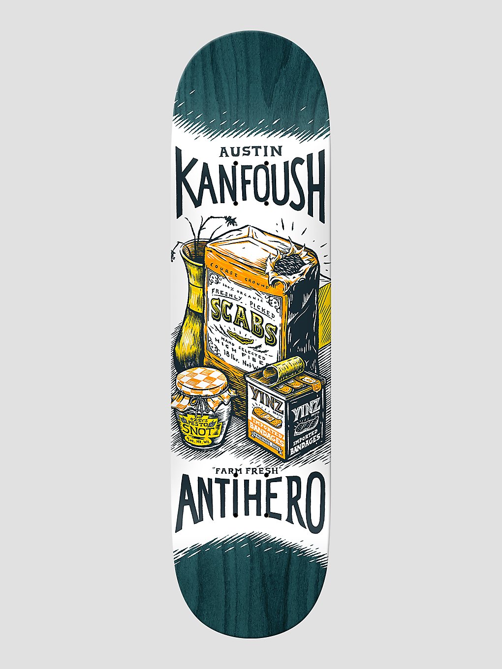 Antihero Kanfoush Farm Fresh 8.38" Skateboard Deck pattern kaufen