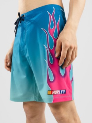 Hurley Phantom-Eco Nascar Flames 18&quot; Boardshorts
