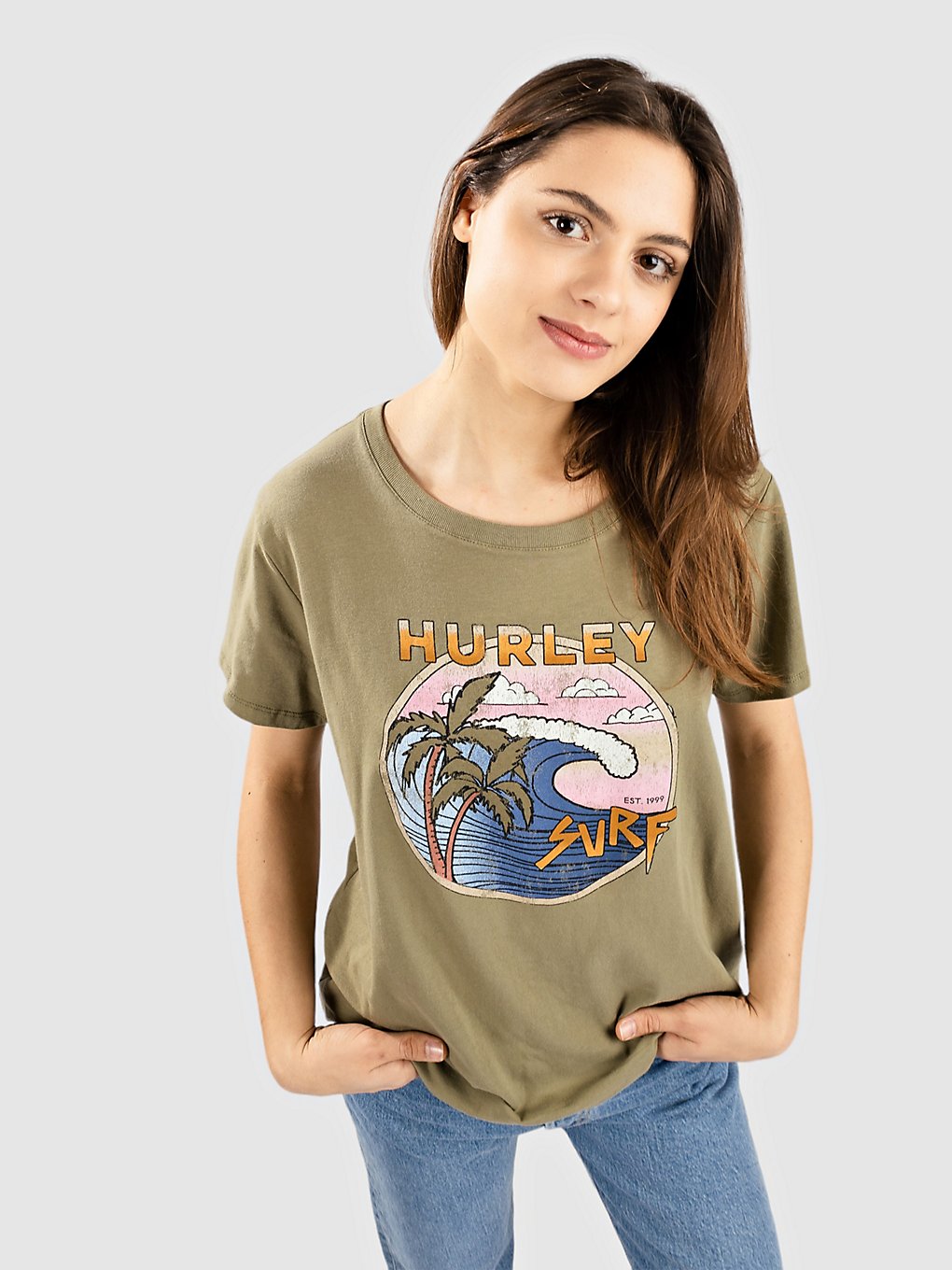 Hurley Surf Classic T-Shirt taupe kaufen