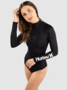 Hurley Oao Solid Zip Back Lycra