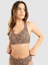Hurley Max Leopard Cross Back Bikini top