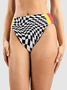 Nascar Reversible Moderate High Waist Bikini Bottom