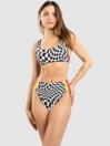 Hurley Nascar Reversible Moderate High Waist Bikini Bottom