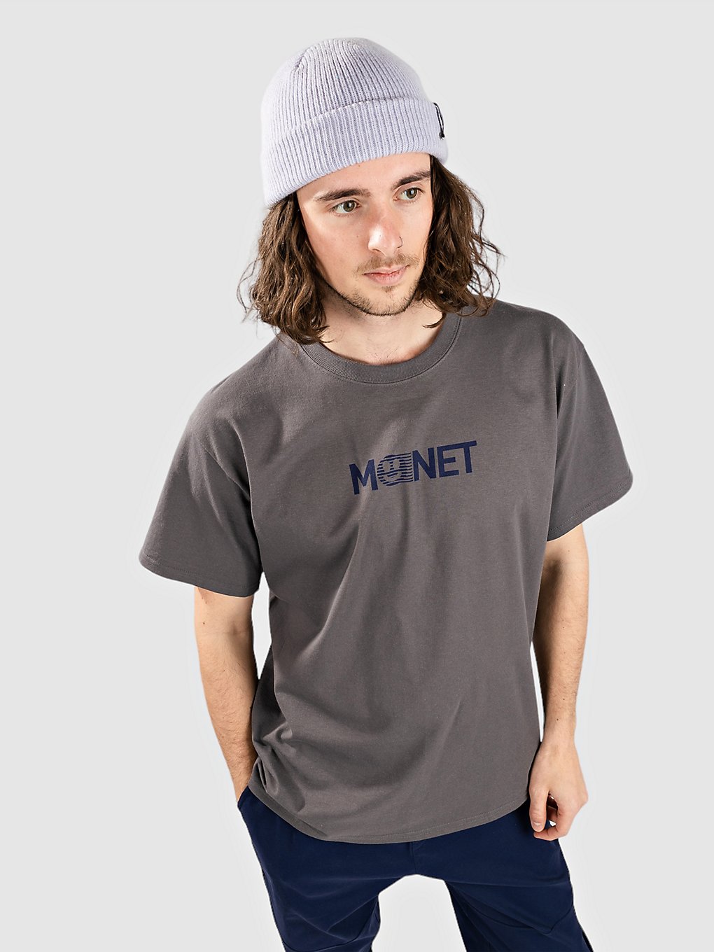 Monet Skateboards Smile T-Shirt gray kaufen