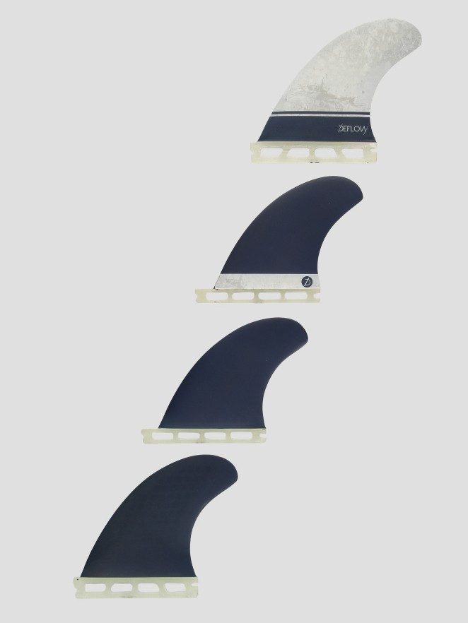Deflow Speed Quad Full Tab Quilha de Surf Set