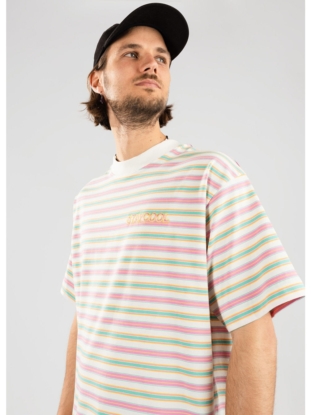 Candy Striped T-skjorte