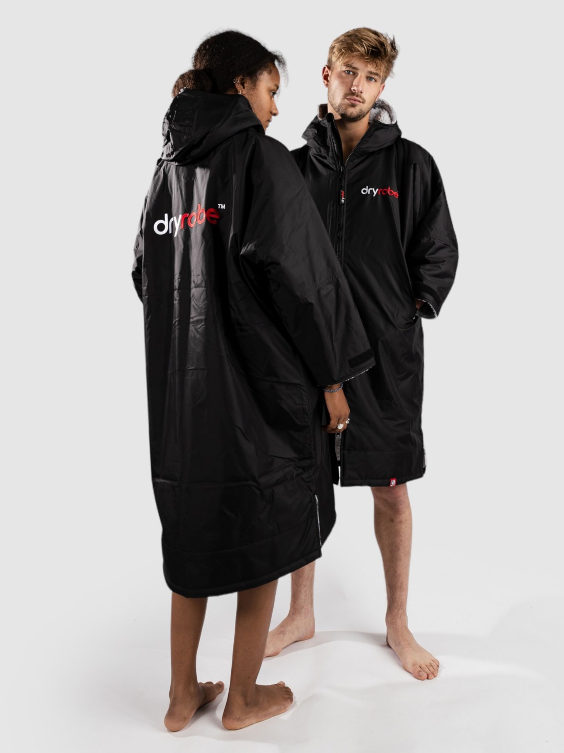 Dryrobe Advance Adults Small Long Sleeve Surf Poncho grey