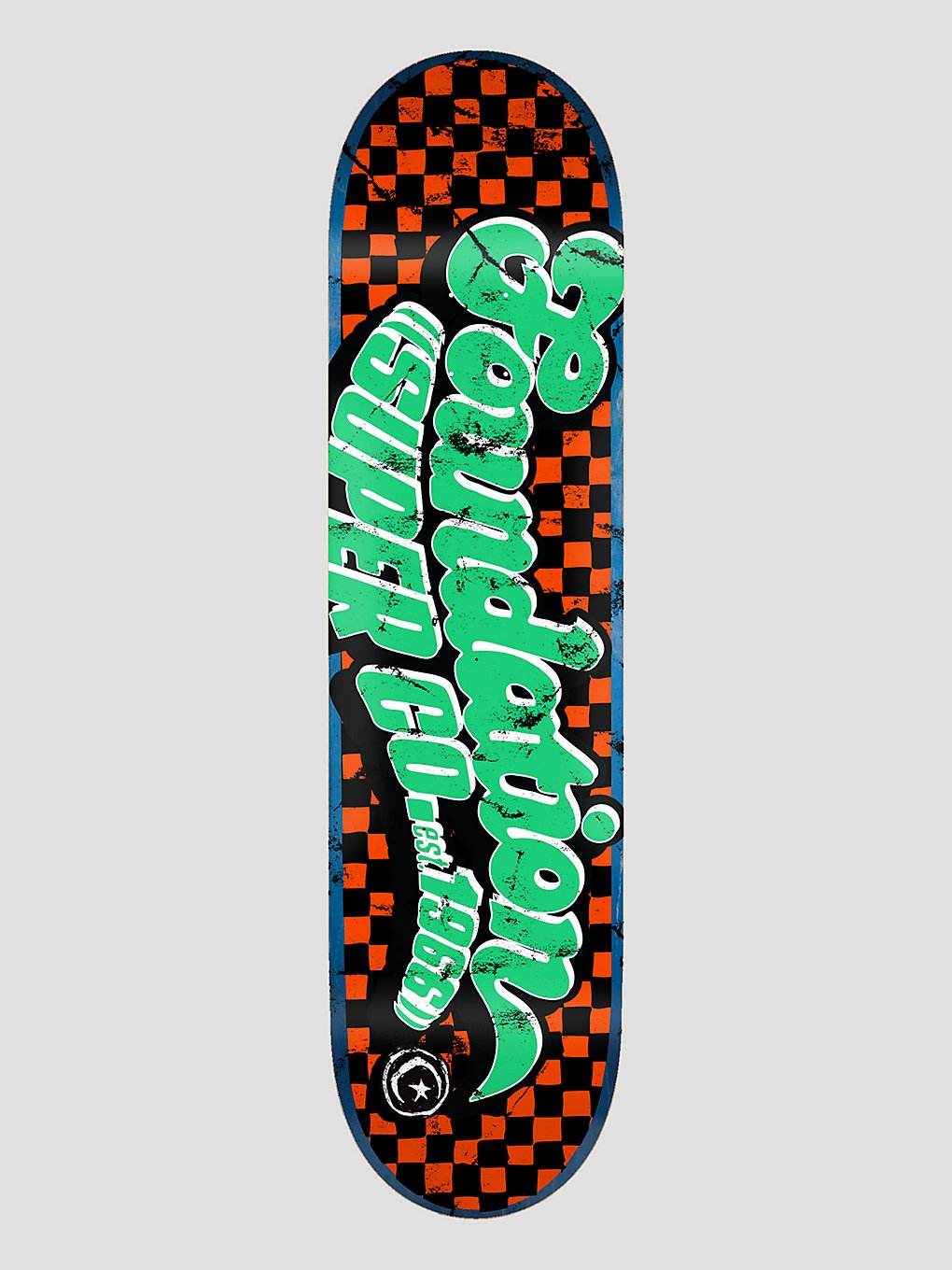 Foundation Checkers 66 8.13" Skateboard Deck green kaufen