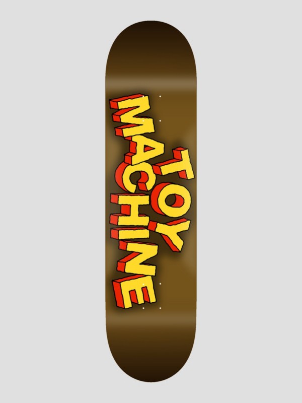 Toy Machine Hirotton Logo Symmetrical Shape 8" Skateboard Deck yellow