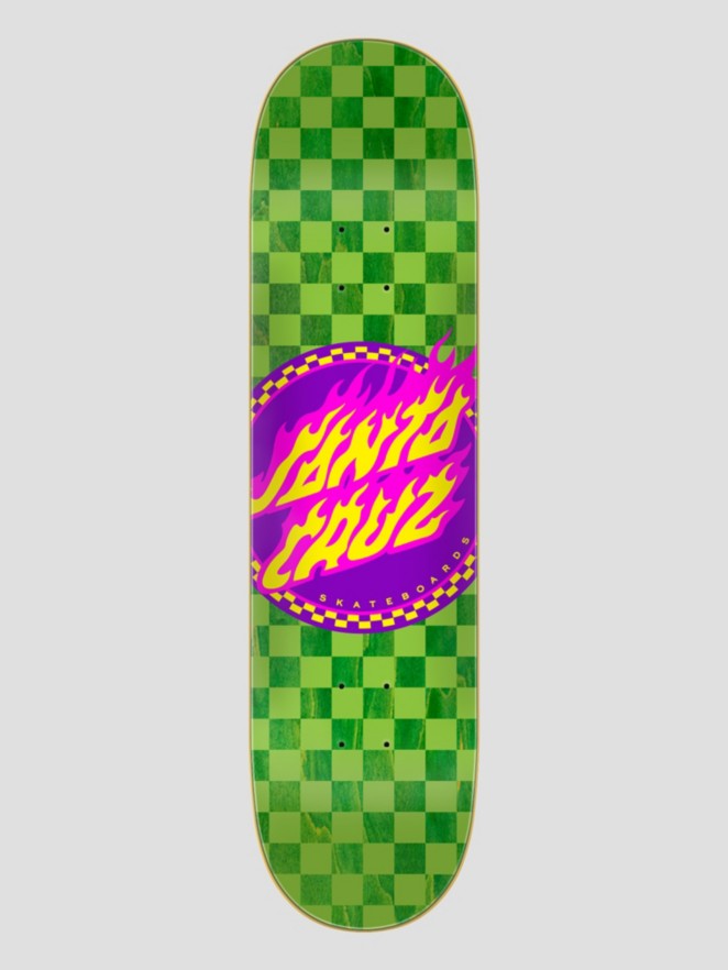 Santa Cruz Flame Dot Check 8″ Skateboard Deck