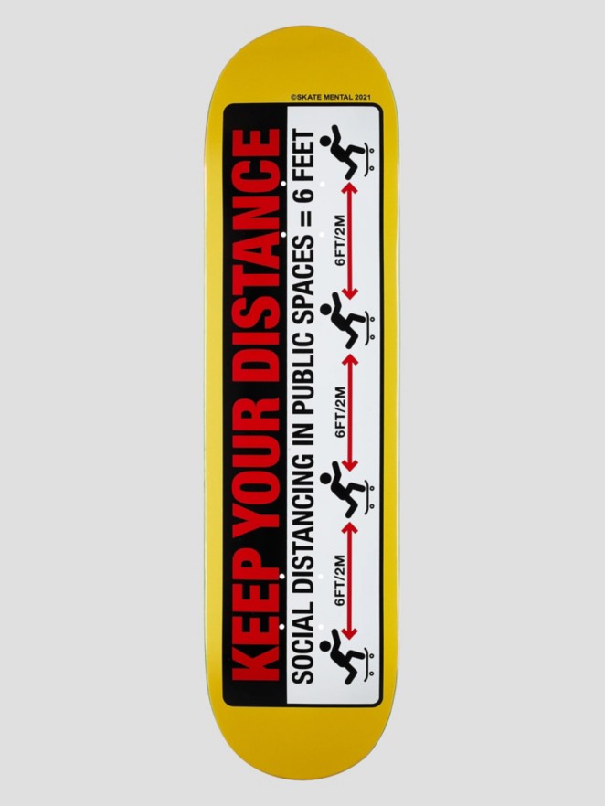 Skate Mental Keep Your Distance 8.125″ Skateboard Deck