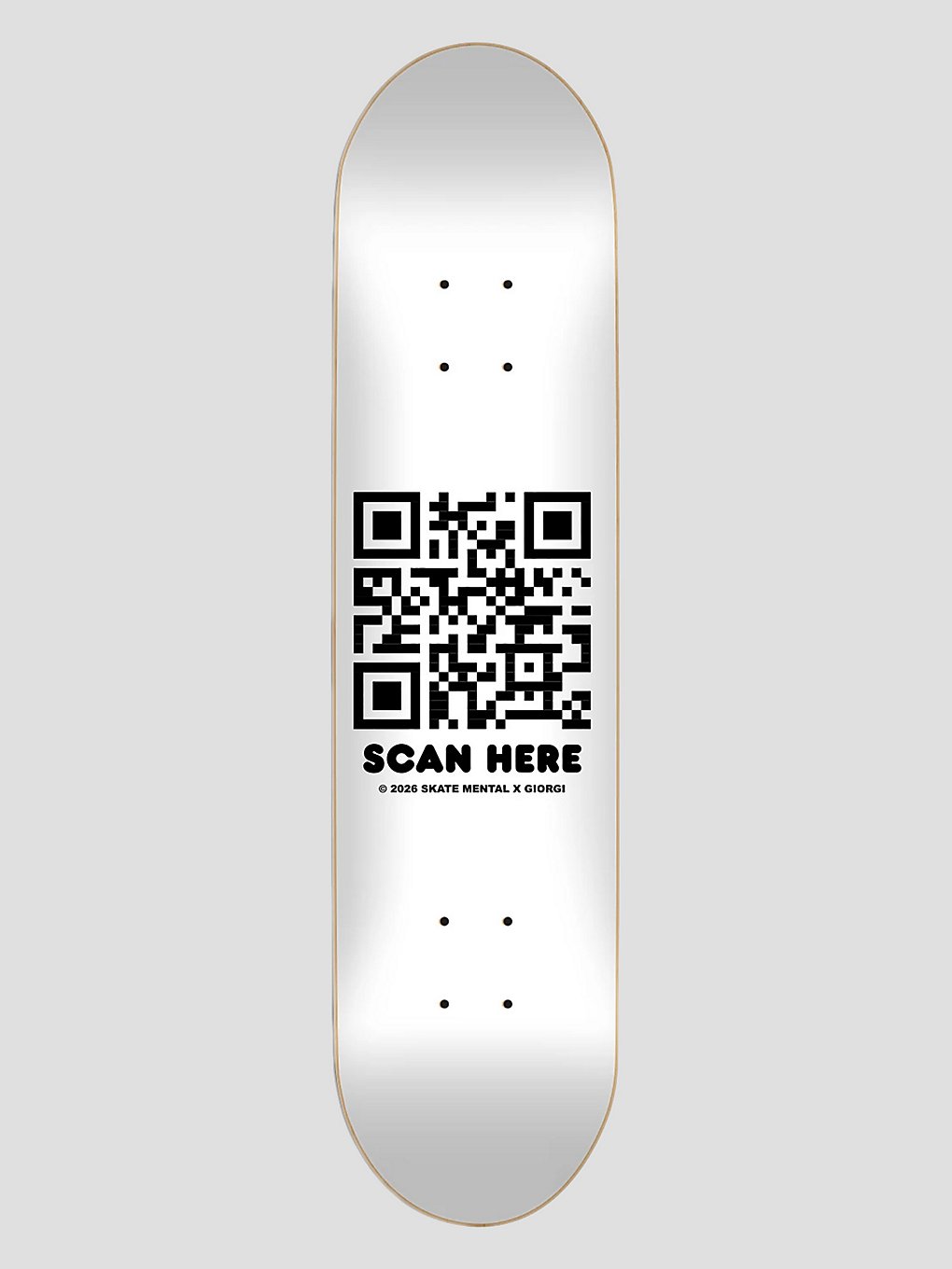 Skate Mental Giorgi Qr 8.25" Skateboard Deck white kaufen
