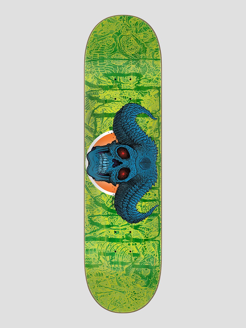 Creature Demon Skull Everslick 8.58" Skateboard Deck green kaufen