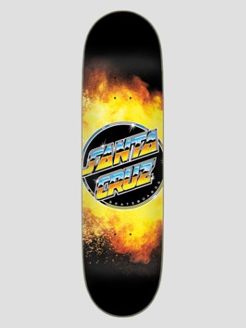 Santa Cruz Chrome Dot Flame Everslick 8.5&quot; Skateboard D