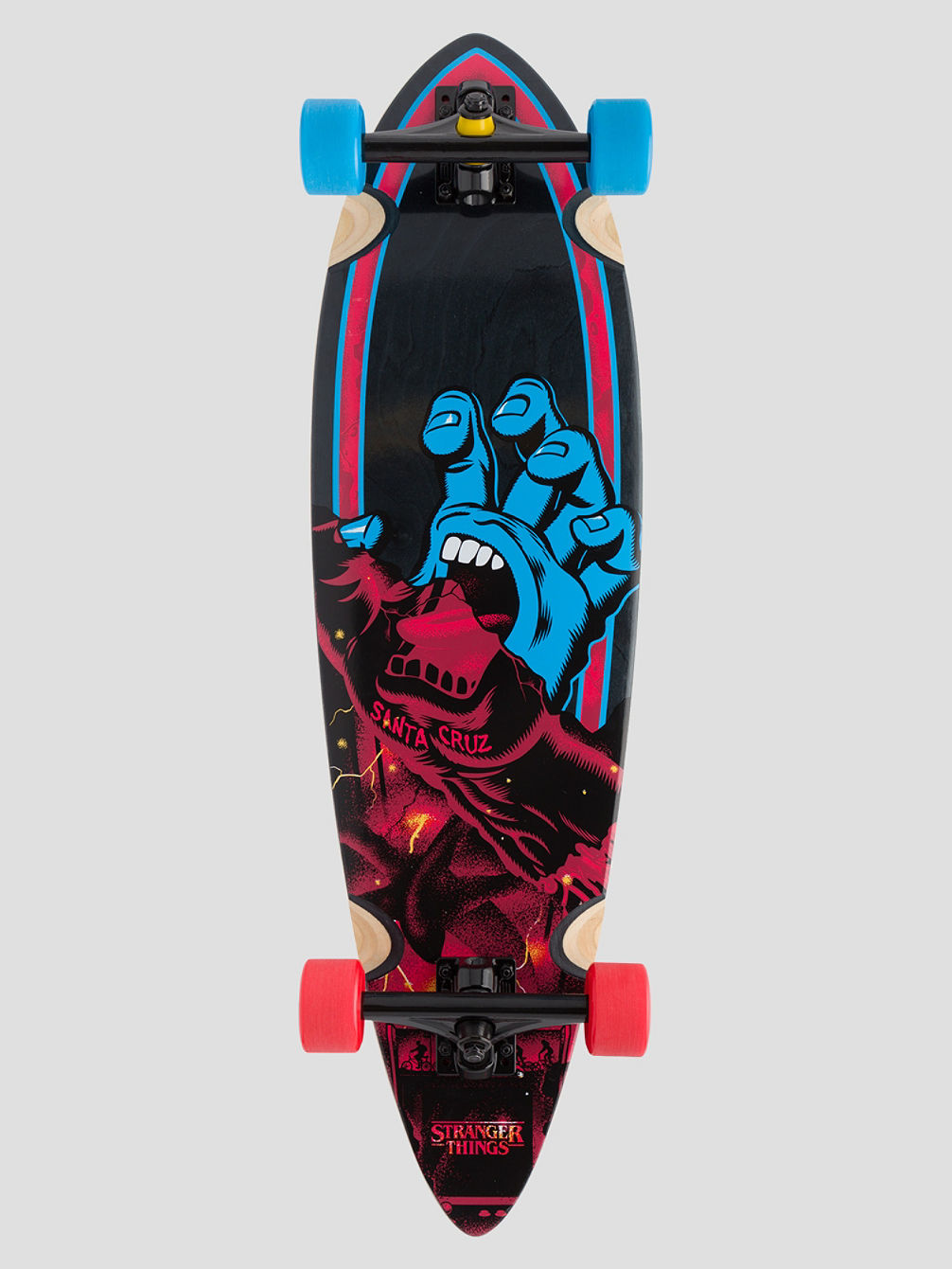 Stranger Things Screaming Hand Pintail 9 Longboard Completo