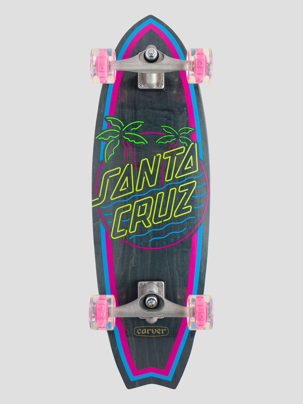 Glow Dot Shark Carver 9.8&amp;#034; Skateboard