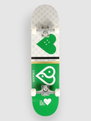 Photos - Skateboard Heart Supply Heart Supply Chris Chann Society 7.75" Complete green