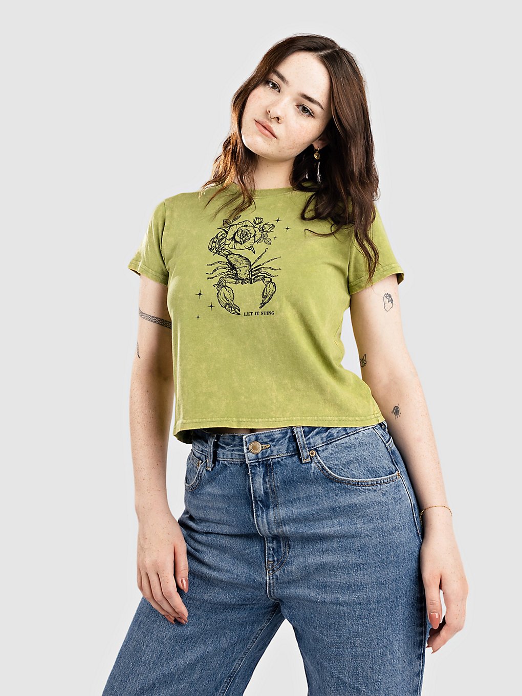 Empyre Ricky Scorpion Bf T-Shirt green kaufen