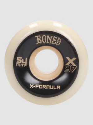 Photos - Other for outdoor activities Bones Wheels  Wheels X Formula 97A V6 54mm Wide-Cut Wheels white 