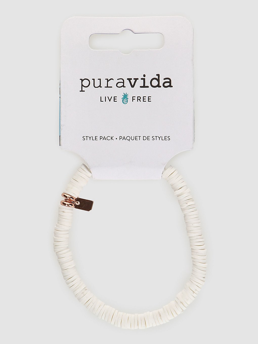 Pura Vida Pastel Disc Stretch Bracelet white kaufen