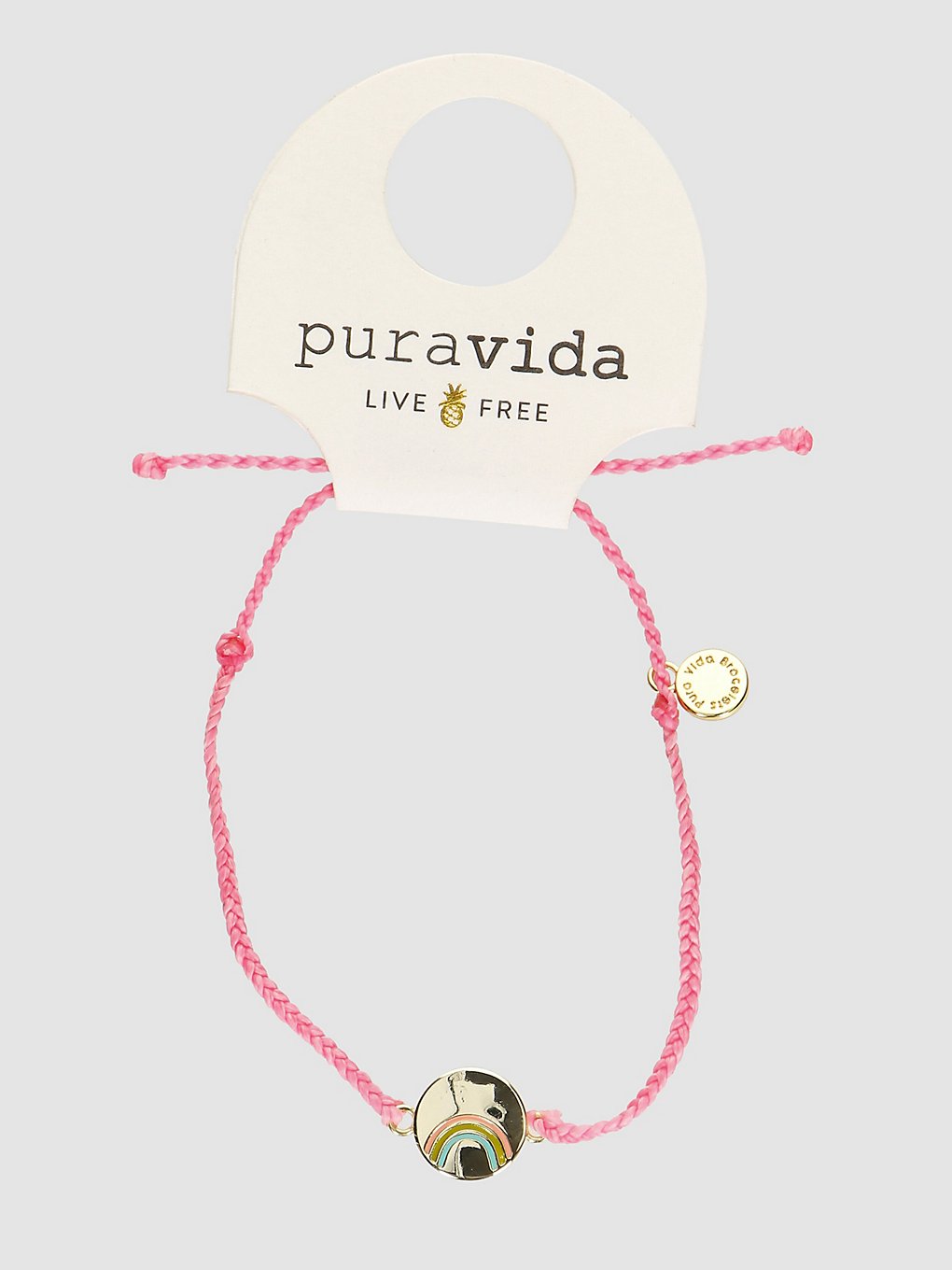Pura Vida Be A Rainbow Gold Bracelet  pink kaufen